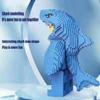 Thumbnail for Building Blocks Creator Expert MOC Shark Man MINI Bricks Toy - 8