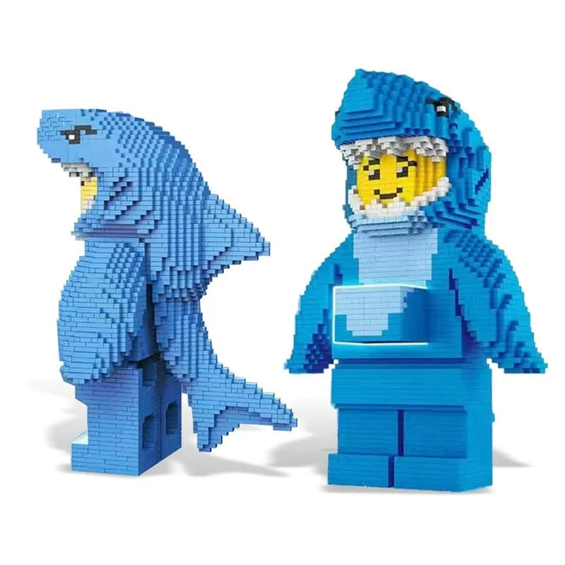supplere Hæderlig Oh Creator Expert MOC Shark Man MINI Bricks Toy