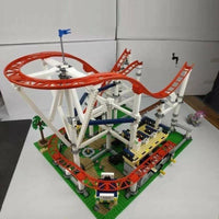 Thumbnail for Building Blocks Creator Experts MOC 15039 Motorized Roller Coaster Bricks Toy - 6