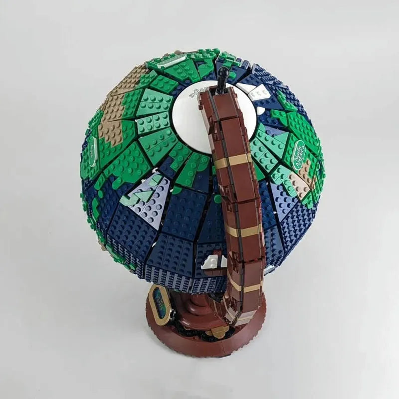 Building Blocks MOC Creator Experts 95335 The Earth Globe World Map Bricks Toy Construction Set Toys - 7