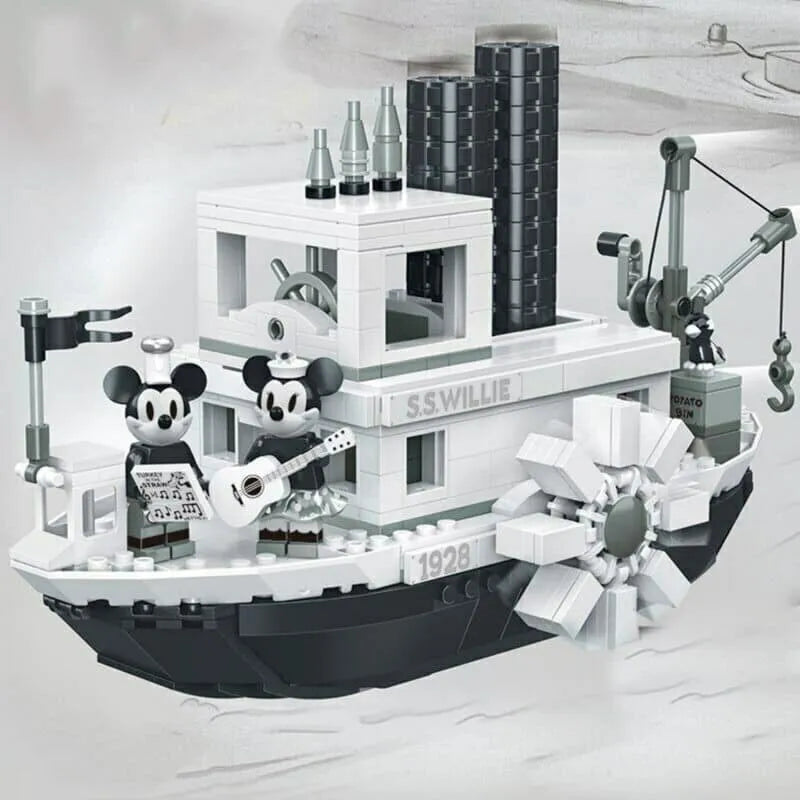 Building Blocks MOC Creator Idea Steamboat Willie Bricks Toys 16062 - 2