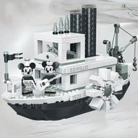 Thumbnail for Building Blocks MOC Creator Idea Steamboat Willie Bricks Toys 16062 - 2