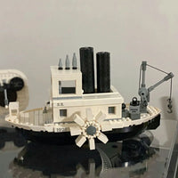 Thumbnail for Building Blocks MOC Creator Idea Steamboat Willie Bricks Toys 16062 - 7