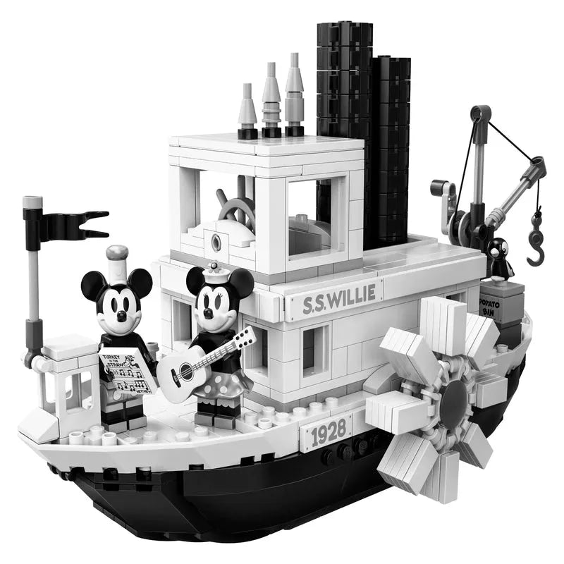 Building Blocks MOC Creator Idea Steamboat Willie Bricks Toys 16062 - 1