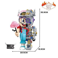 Thumbnail for Building Blocks MOC Creator Japanese Anime Mecha Robot Bricks Toy - 2