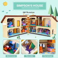 Thumbnail for Building Blocks Creator Movie MOC The Simpsons House Bricks Toy - 7