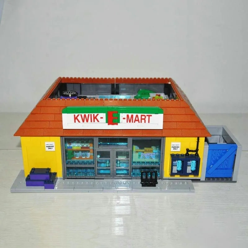 Building Blocks Creator Movie MOC The Simpsons Kwik E Mart Bricks Toys - 10