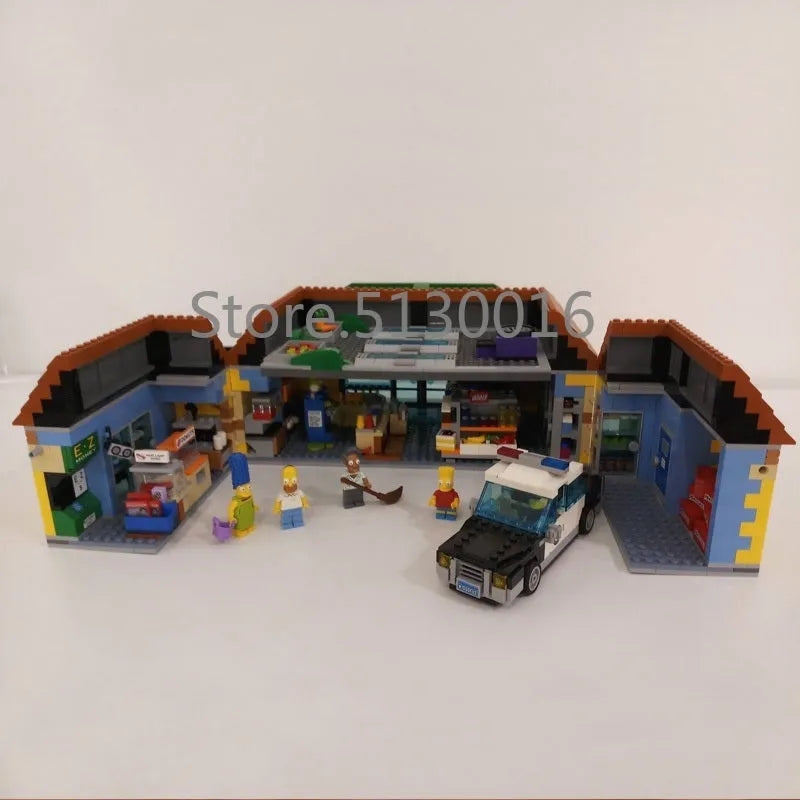 Building Blocks Creator Movie MOC The Simpsons Kwik E Mart Bricks Toys - 7