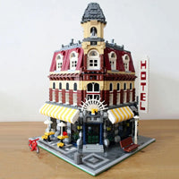 Thumbnail for Building Blocks MOC Creator Street Expert City Corner Cafe Bricks Toys - 4