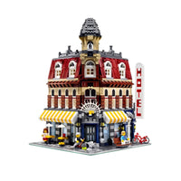 Thumbnail for Building Blocks MOC Creator Street Expert City Corner Cafe Bricks Toys - 2