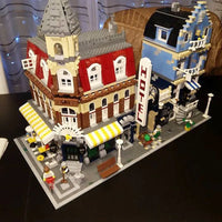 Thumbnail for Building Blocks MOC Creator Street Expert City Corner Cafe Bricks Toys - 7