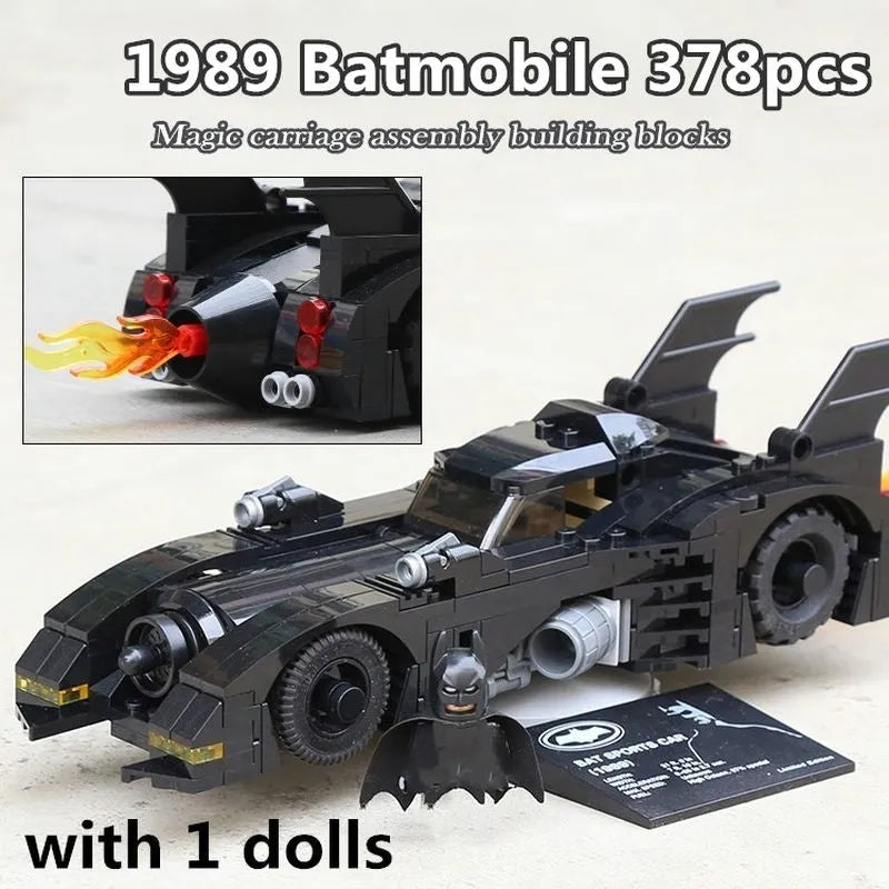 Building Blocks DC Super Hero Batman MOC Batmobile Car Bricks Toys - 2