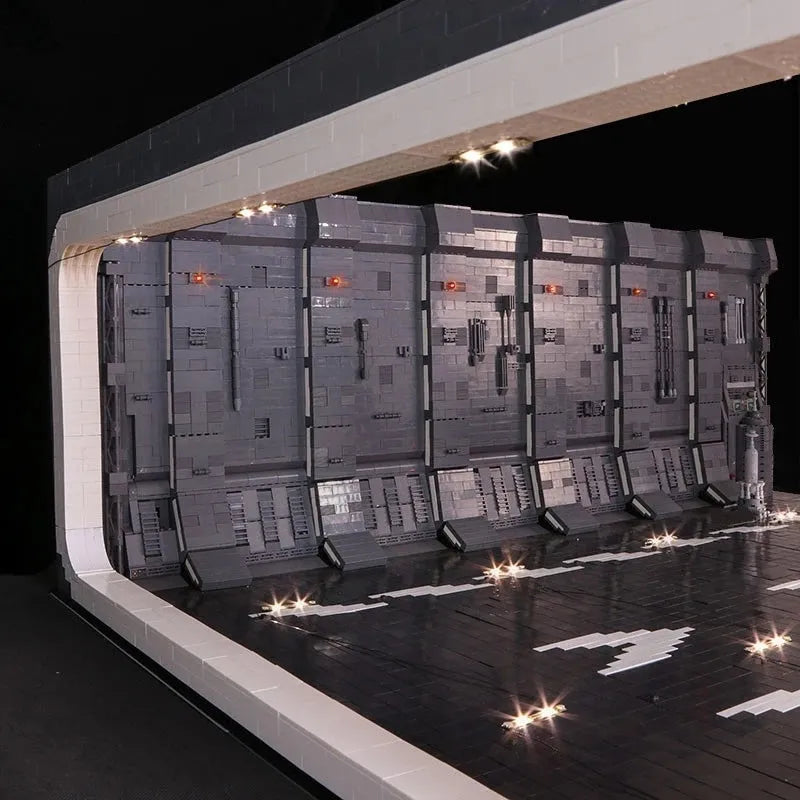 Building Blocks Docking Bay MOC For Star Wars UCS Millennium Falcon Bricks and Light - 10