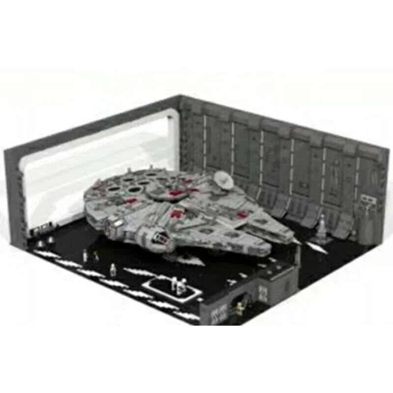 Building Blocks Docking Bay MOC For Star Wars UCS Millennium Falcon Bricks and Light - 1