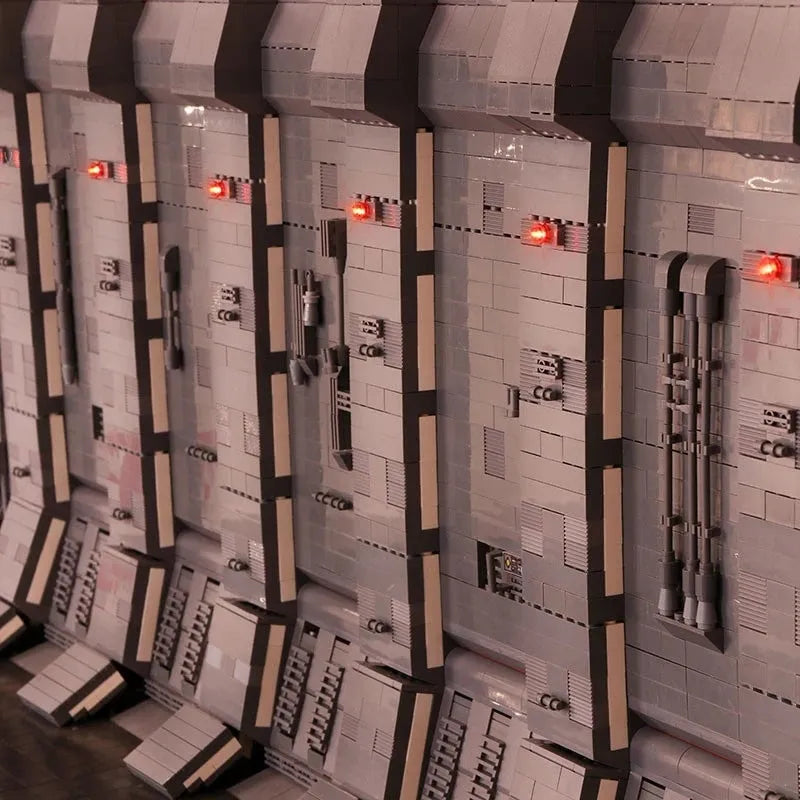 Building Blocks Docking Bay MOC For Star Wars UCS Millennium Falcon Bricks and Light - 12