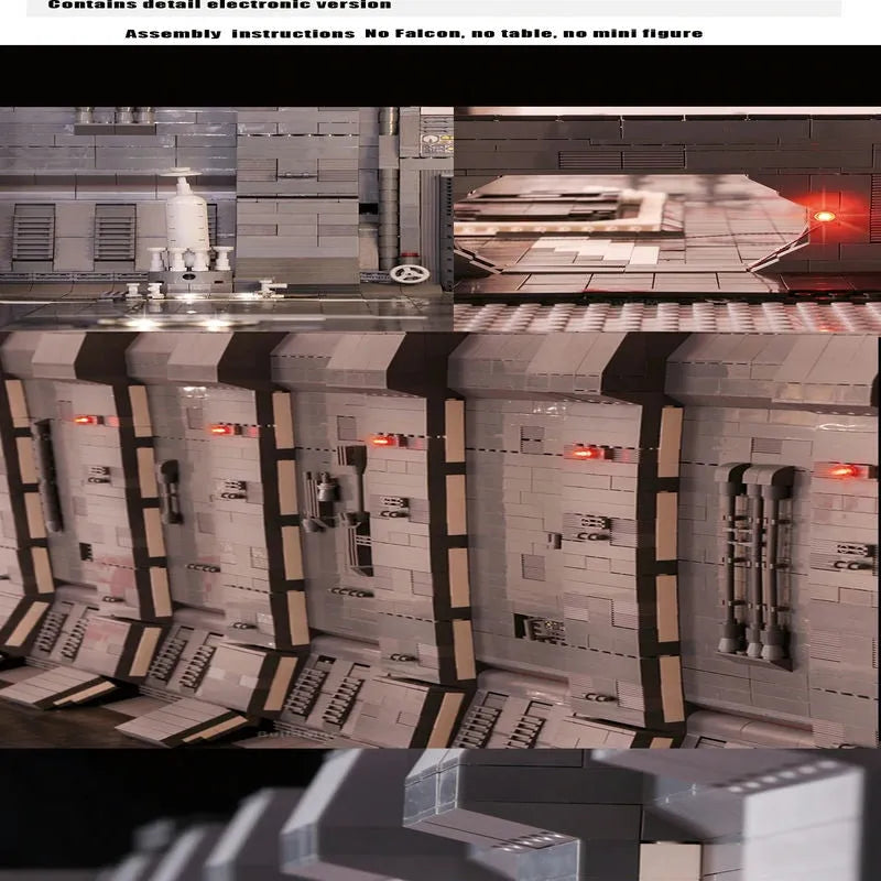 Building Blocks Docking Bay MOC For Star Wars UCS Millennium Falcon Bricks and Light - 18
