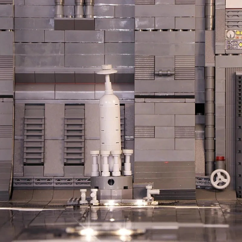 Building Blocks Docking Bay MOC For Star Wars UCS Millennium Falcon Bricks and Light - 16