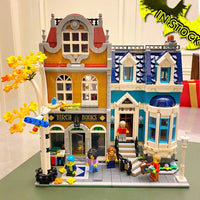 Thumbnail for Building Blocks Expert MOC 10201 Creator City Book Store Shop Bricks Toy - 11