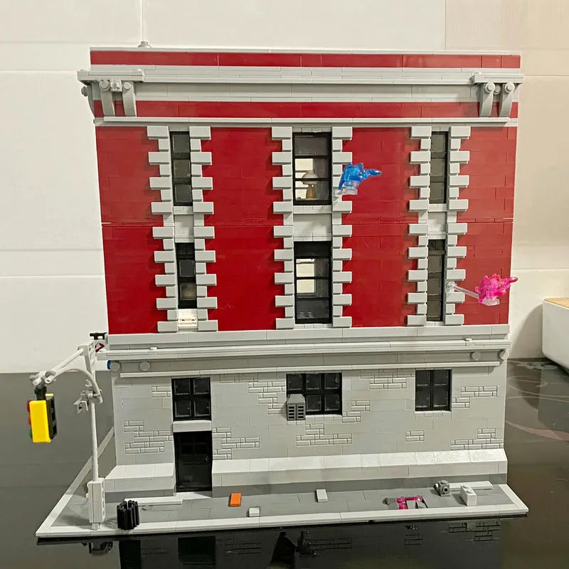Building Blocks MOC Expert 16001 Firehouse Headquarters Bricks Toy - 14