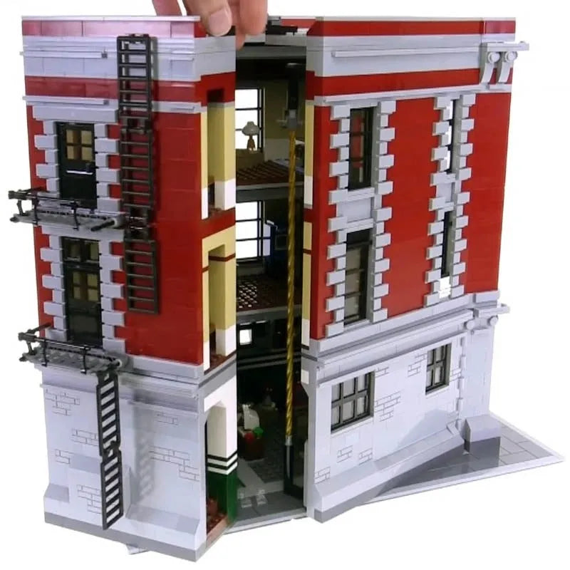 Building Blocks MOC Expert 16001 Firehouse Headquarters Bricks Toy - 17