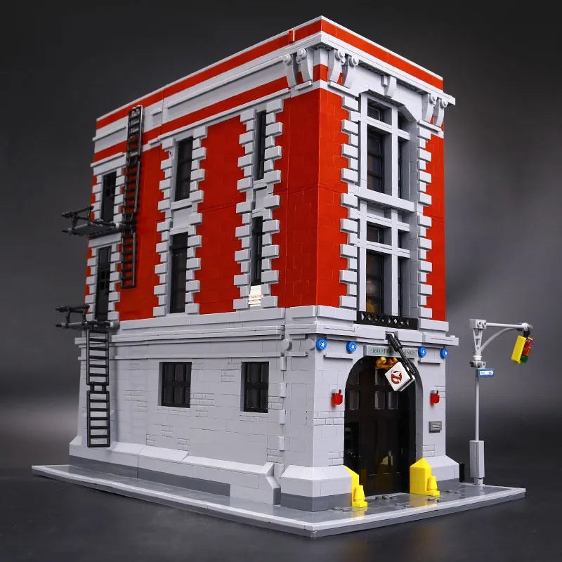 Building Blocks MOC Expert 16001 Firehouse Headquarters Bricks Toy - 10
