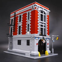Thumbnail for Building Blocks MOC Expert 16001 Firehouse Headquarters Bricks Toy - 10
