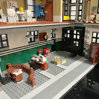 Thumbnail for Building Blocks MOC Expert 16001 Firehouse Headquarters Bricks Toy - 15