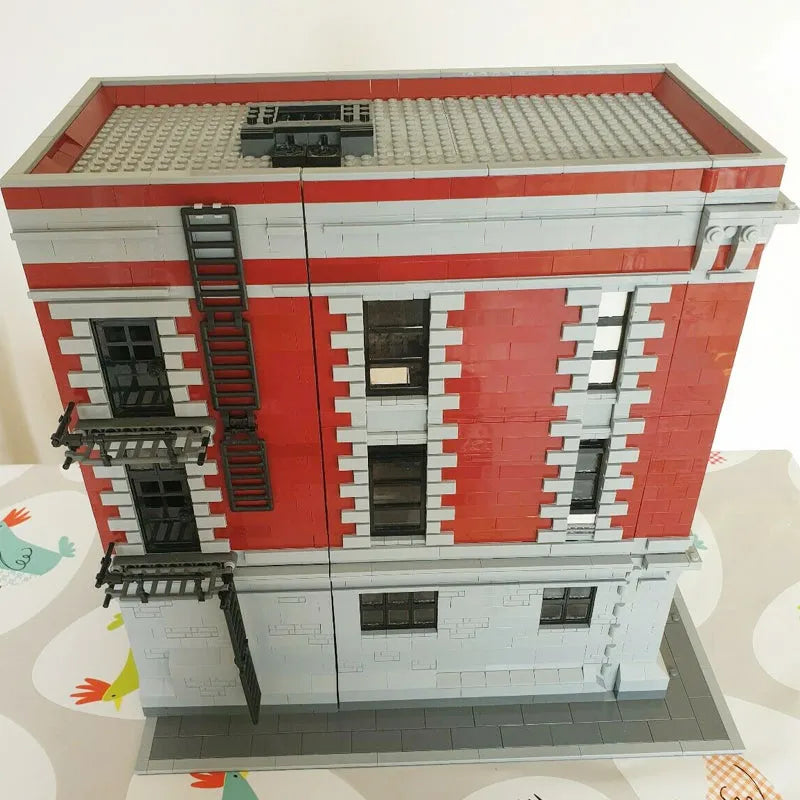 Building Blocks MOC Expert 16001 Firehouse Headquarters Bricks Toy - 8