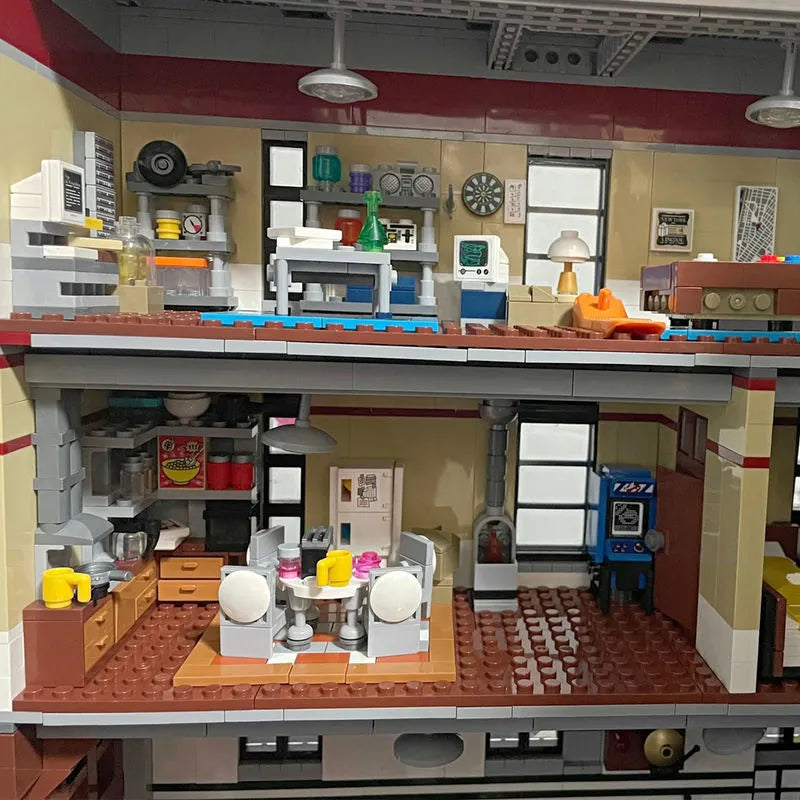 Building Blocks MOC Expert 16001 Firehouse Headquarters Bricks Toy - 16