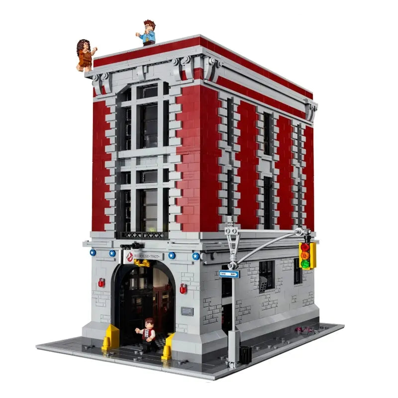 Building Blocks MOC Expert 16001 Firehouse Headquarters Bricks Toy - 1