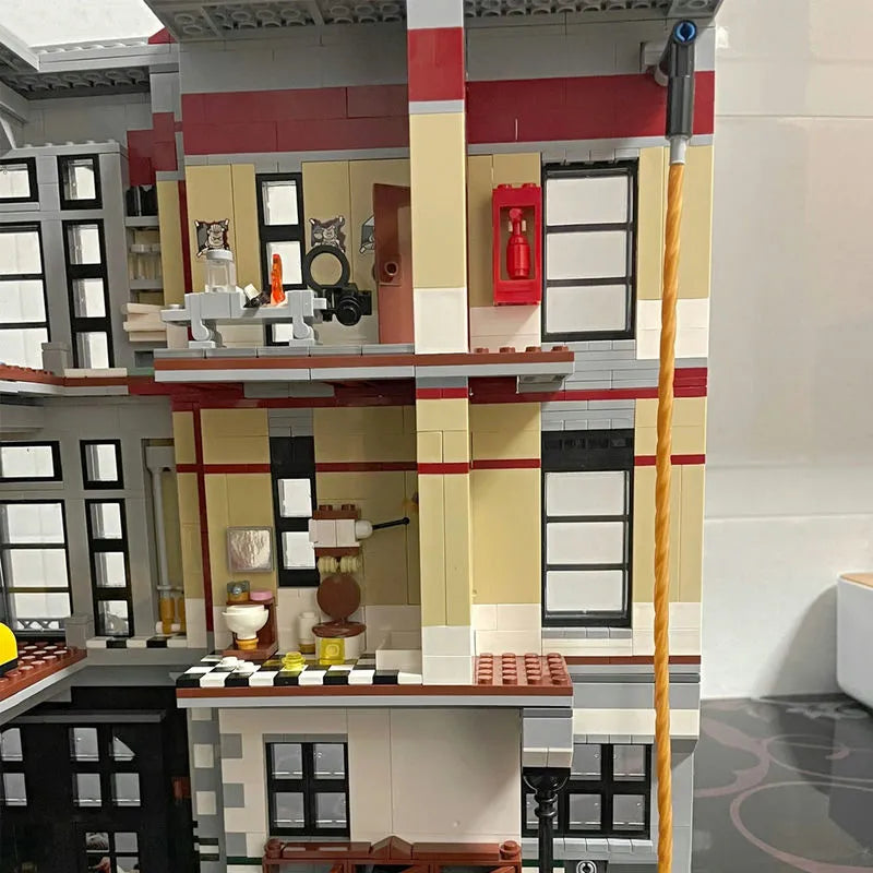 Building Blocks MOC Expert 16001 Firehouse Headquarters Bricks Toy - 13