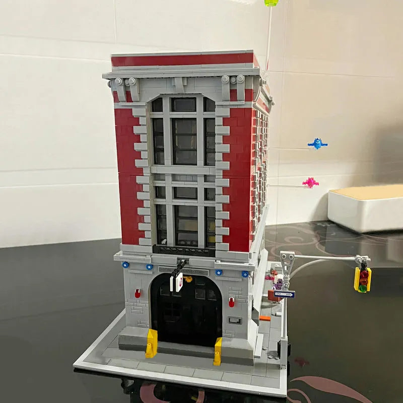 Building Blocks MOC Expert 16001 Firehouse Headquarters Bricks Toy - 12