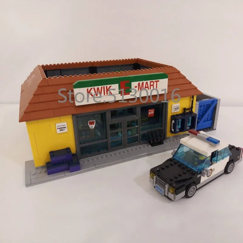 Building Blocks MOC Expert 16004 Simpsons Kwik E-Mart Bricks Toys EU Construction Set Toys - 9