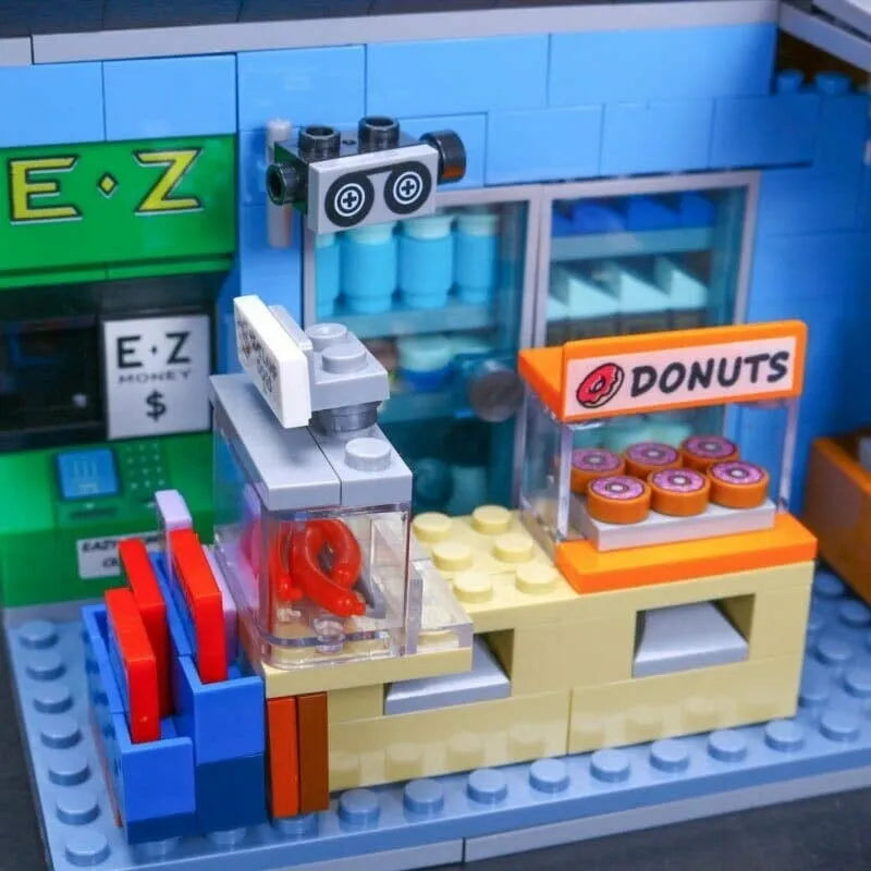 Building Blocks MOC Expert 16004 Simpsons Kwik E-Mart Bricks Toys EU Construction Set Toys - 16