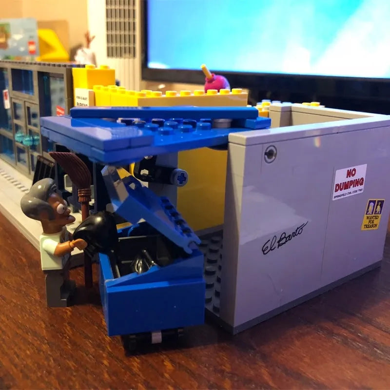 Building Blocks MOC Expert 16004 Simpsons Kwik E-Mart Bricks Toys EU Construction Set Toys - 7