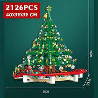Thumbnail for Building Blocks MOC Expert Christmas Santa Tree House Bricks Toy - 8