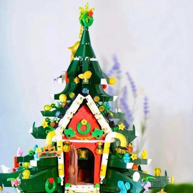 Building Blocks MOC Expert Christmas Santa Tree House Bricks Toy Construction Set Toys - 6