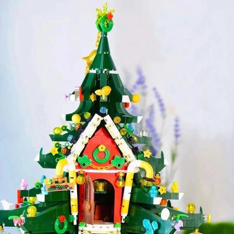 Building Blocks MOC Expert Christmas Santa Tree House Bricks Toy - 6