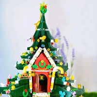 Thumbnail for Building Blocks MOC Expert Christmas Santa Tree House Bricks Toy - 6