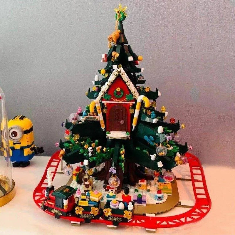 Building Blocks MOC Expert Christmas Santa Tree House Bricks Toy - 5