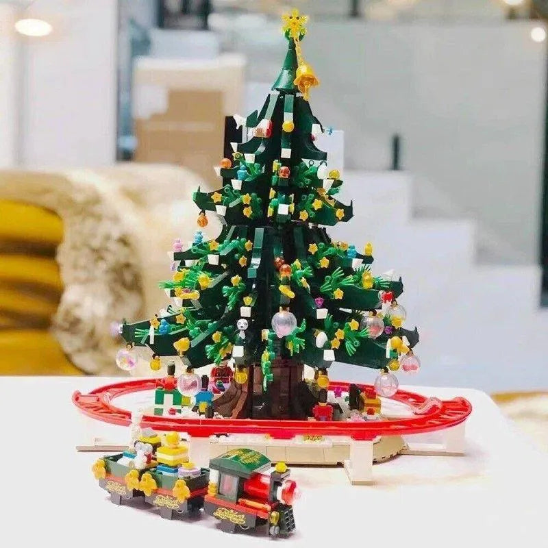 Building Blocks MOC Expert Christmas Santa Tree House Bricks Toy - 3