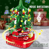 Thumbnail for Building Blocks MOC Expert Christmas Tree Santa Music Light Box Bricks Kids Toys - 6