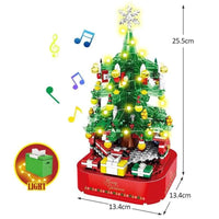 Thumbnail for Building Blocks MOC Expert Christmas Tree Santa Music Light Box Bricks Kids Toys - 8