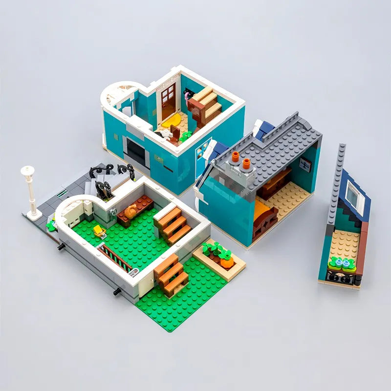 Building Blocks MOC Expert Creator City Bookshop Store Bricks Toys 10201 - 9