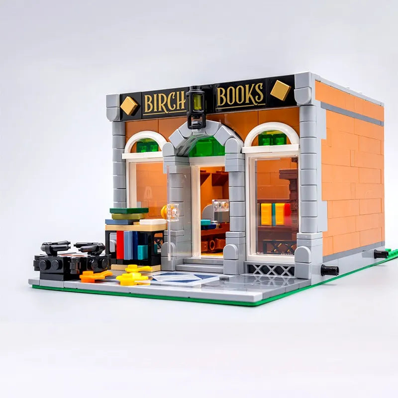 Building Blocks MOC Expert Creator City Bookshop Store Bricks Toys 10201 - 11