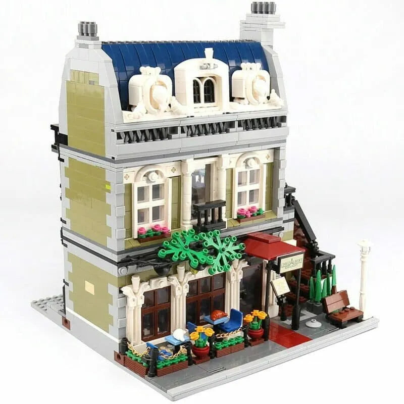 Building Blocks MOC Expert Creator City Parisian Restaurant Bricks Toy 15010 - 12
