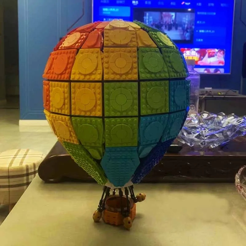 Building Blocks MOC Expert Creator Rainbow Balloon Bricks Toys - 11