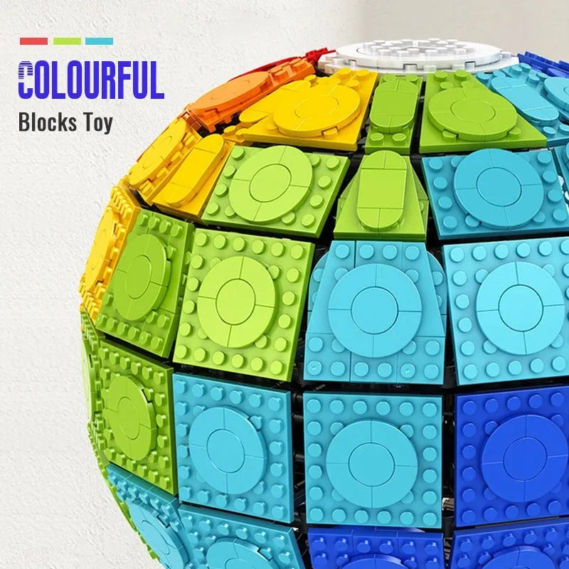 Building Blocks MOC Expert Creator Rainbow Balloon Bricks Toys - 4