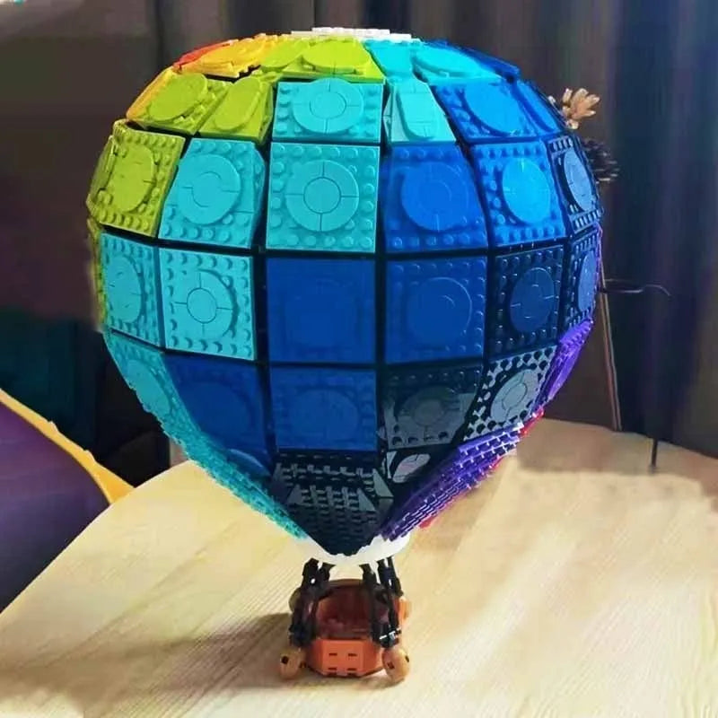 Building Blocks MOC Expert Creator Rainbow Balloon Bricks Toys - 7