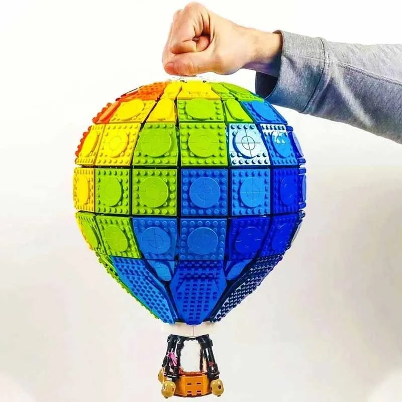 Building Blocks MOC Expert Creator Rainbow Balloon Bricks Toys - 8